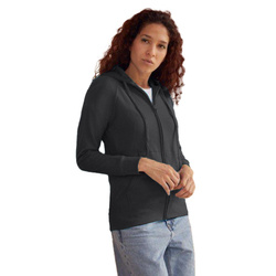 Bluza z kapturem i suwakiem  DAMSKA Fruit of The Loom LIGHTWEIGHT HOODED Sweat  Jacket jasna grafitowa