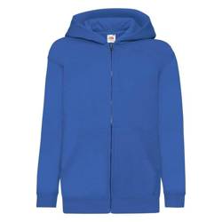 Bluza z kapturem i suwakiem  DZIECIĘCA Fruit of The Loom CLASSIC HOODED Sweat Jacket niebieska