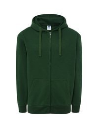 Bluza z kapturem i suwakiem  MĘSKA JHK SWUA HOOD SWEATSHIRT zielona butelkowa