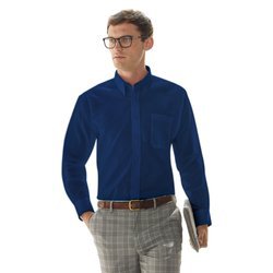 Koszula MĘSKA Fruit of The Loom LONG SLEEVE OXFORD SHIRT granatowa