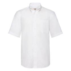 Koszula MĘSKA Fruit of The Loom SHORT SLEEVE OXFORD SHIRT biała