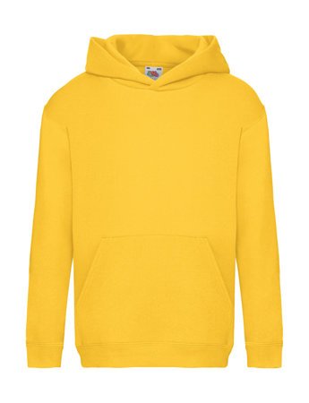 Bluza Kangurka DZIECIĘCA Fruit of The Loom HOODED SWEAT PREMIUM ciemny żółty