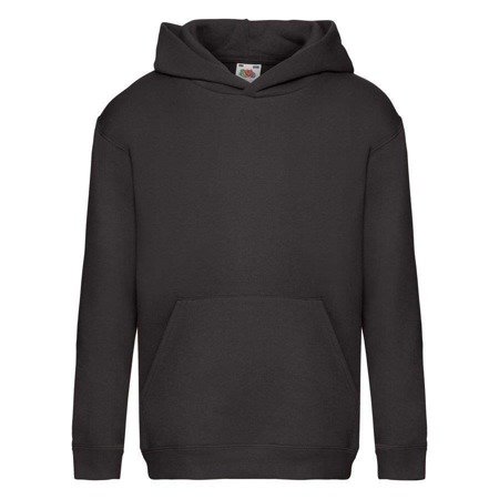 Bluza Kangurka DZIECIĘCA Fruit of The Loom HOODED SWEAT PREMIUM czarna 