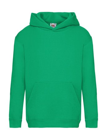 Bluza Kangurka DZIECIĘCA Fruit of The Loom HOODED SWEAT PREMIUM zieleń kelly