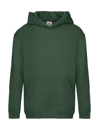 Bluza Kangurka DZIECIĘCA Fruit of The Loom HOODED SWEAT PREMIUM zielona butelkowa