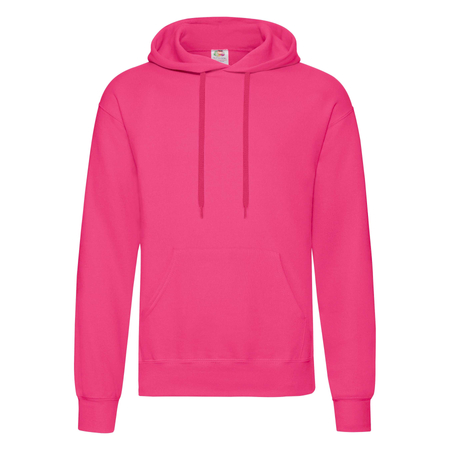 Bluza Kangurka MĘSKA Fruit of The Loom CLASSIC HOODED Sweat fuksja