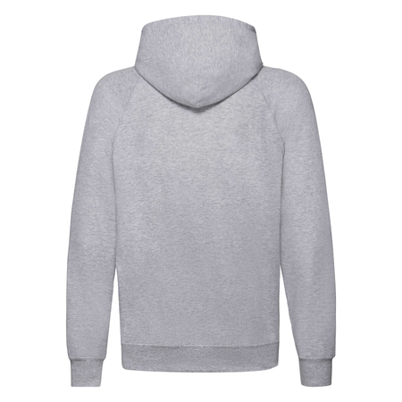 Bluza Kangurka MĘSKA Fruit of The Loom LIGHTWEIGHT HOODED Sweat  szary melanż 