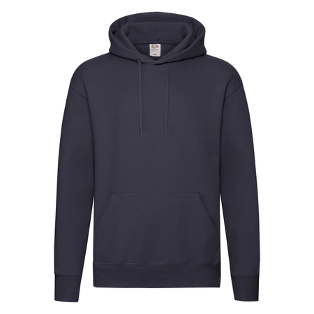 Bluza Kangurka MĘSKA Fruit of The Loom PREMIUM HOODED Sweat ciemny granat  