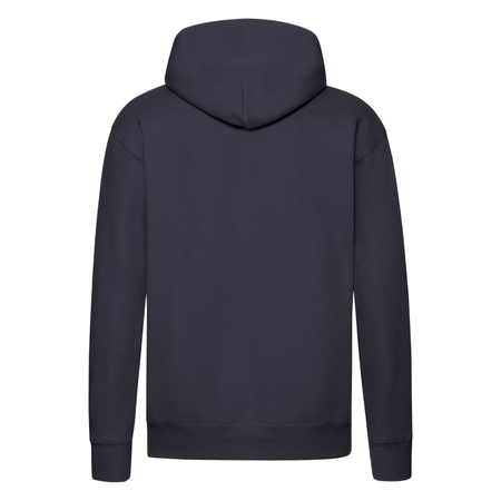 Bluza Kangurka MĘSKA Fruit of The Loom PREMIUM HOODED Sweat ciemny granat  