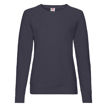 Bluza Klasyczna DAMSKA Fruit of The Loom LIGHTWEIGHT RAGLAN Sweat granatowa 