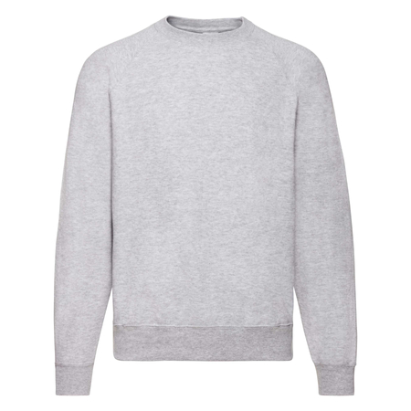 Bluza Klasyczna MĘSKA Fruit of The Loom CLASSIC RAGLAN Sweat szary melanż 