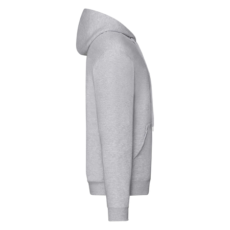 Bluza z kapturem i suwakiem  MĘSKA Fruit of The Loom CLASSIC HOODED Sweat Jacket jasnoszara melanż