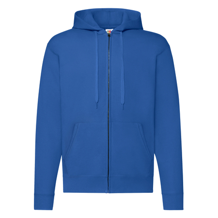 Bluza z kapturem i suwakiem  MĘSKA Fruit of The Loom CLASSIC HOODED Sweat Jacket niebieska