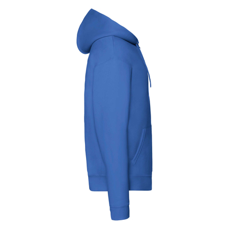 Bluza z kapturem i suwakiem  MĘSKA Fruit of The Loom PREMIUM HOODED Sweat Jacket niebieska