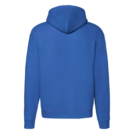 Bluza z kapturem i suwakiem  MĘSKA Fruit of The Loom PREMIUM HOODED Sweat Jacket niebieska