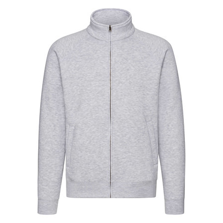 Bluza z suwakiem MĘSKA Fruit of The Loom PREMIUM SWEAT JACKET szary melanż 