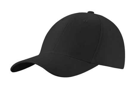 Czapka z daszkiem UNISEX CZA 6P METALOWA KLAMRA czarna 