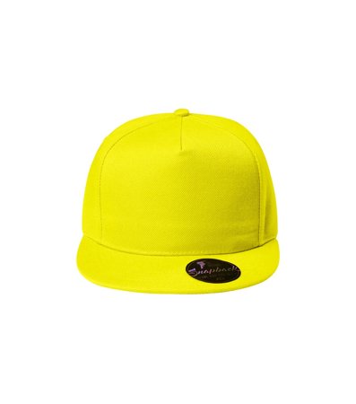 Czapka z daszkiem UNISEX Malfini RAP 5P cytrynowa