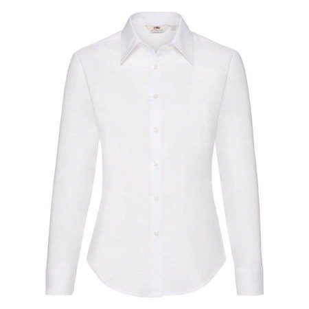 Koszula DAMSKA Fruit of The Loom LADIES LONG SLEEVE OXFORD SHIRT białe 