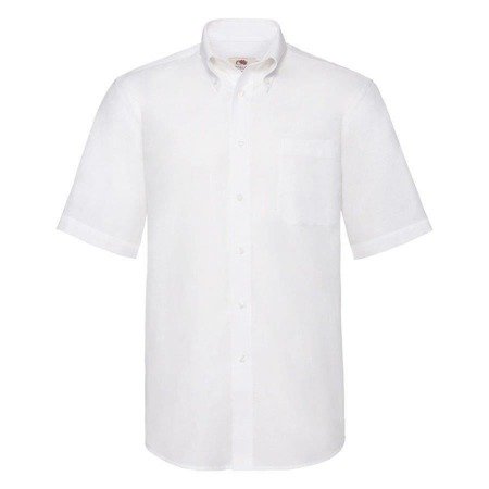 Koszula MĘSKA Fruit of The Loom SHORT SLEEVE OXFORD SHIRT biała