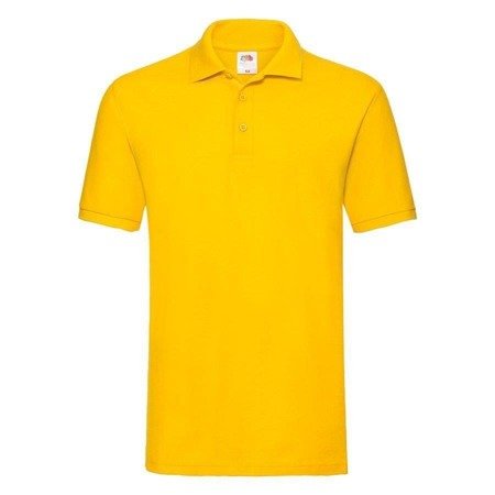 Koszulka Polo MĘSKA Fruit of The Loom PREMIUM POLO ciemny żółty