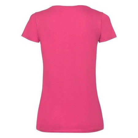 Koszulka Serek DAMSKA Fruit of The Loom VALUEWEIGHT V-Neck fuksja