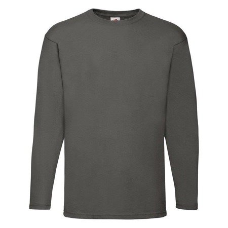 Koszulka dł. rękaw MĘSKA Fruit of The Loom VALUEWEIGHT LONG SLEEVE T jasna grafitowa 