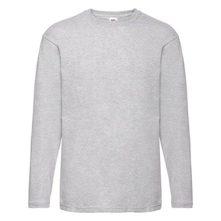 Koszulka dł. rękaw MĘSKA Fruit of The Loom VALUEWEIGHT LONG SLEEVE T szary melanż 