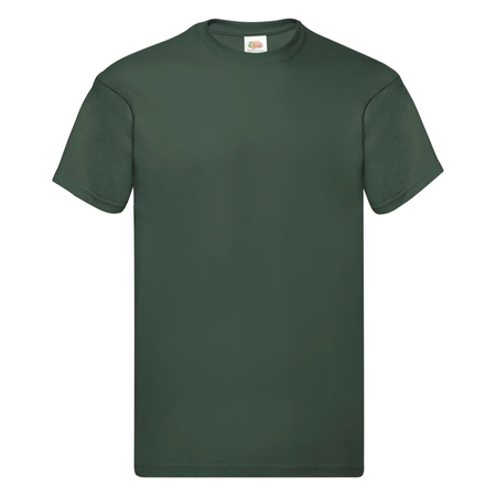 T-shirt męski, Fruit of The Loom, ORIGINAL, butelkowa zieleń 2XL, 5-pak