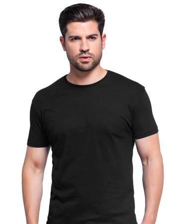 T-shirt męski, Fruit of The Loom, ORIGINAL, czarny 2XL, 5-pak