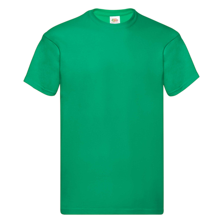 T-shirt męski, koszulka męska, FRUIT OF THE LOOM, ORIGINAL, zieleń kelly