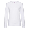 Bluza Klasyczna DAMSKA Fruit of The Loom LIGHTWEIGHT RAGLAN Sweat biała