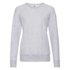 Bluza Klasyczna DAMSKA Fruit of The Loom LIGHTWEIGHT RAGLAN Sweat szary melanż 