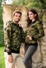 Bluza z kapturem i suwakiem  MĘSKA Malfini CAMO ZIPPER kamuflaż szara