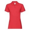 Koszulka Polo DAMSKA Fruit of The Loom LADIES PREMIUM POLO czerwona 