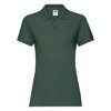 Koszulka Polo DAMSKA Fruit of The Loom LADIES PREMIUM POLO zieleń leśna 