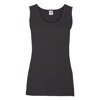 Koszulka Tank Top DAMSKA Fruit of The Loom VALUEWEIGHT VEST czarna 